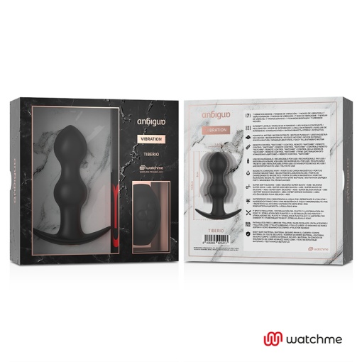 Vibrator plug anal cu vibratii Anbiguo AMADEUS TIBERIO Telecomandă de tip ceas WATCHME - Img 7