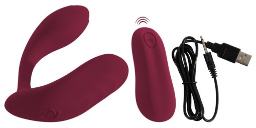 Vibrator punct G/clitoris cu 10 moduri de vibrație cu telecomanda Bendable RC Panty Vibe (13,5 cm) - Img 2