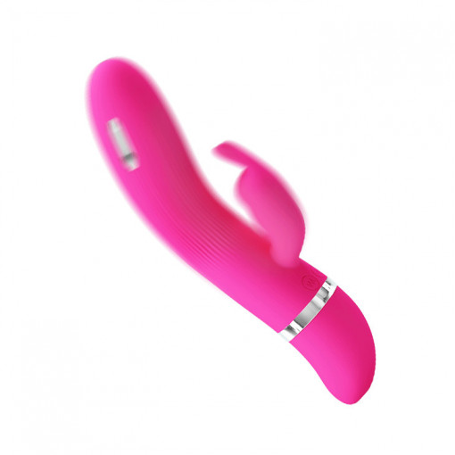 Vibrator rabbit din silicon, cu stimulare electrica Pretty Love Ingram (19.2cm) - Img 5