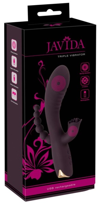 Vibrator rabbit Javida Triple Vibrator (20,8 cm)
