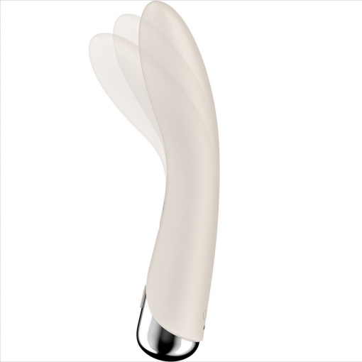 Vibrator rotativ pentru punctul G cu 5 viteze de rotație Satisfyer Spinning Vibe 1, Beige - Img 5