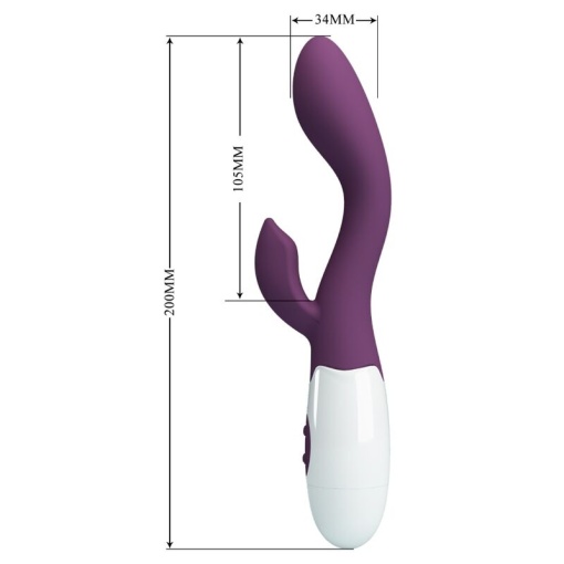 Vibrator stimulator punct G si clitoris Pretty Love - Brighty G-Spot Vibrator Purple - Img 7