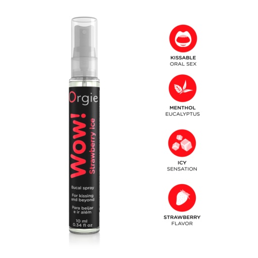 Wow! Strawberry Ice Oral Spray, 10ml - Img 3