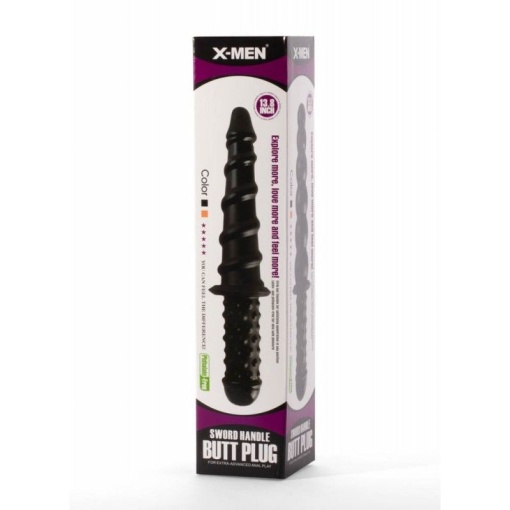 X-Men 13.8" Sword Handle Butt Plug Black I (35cm) - Img 3