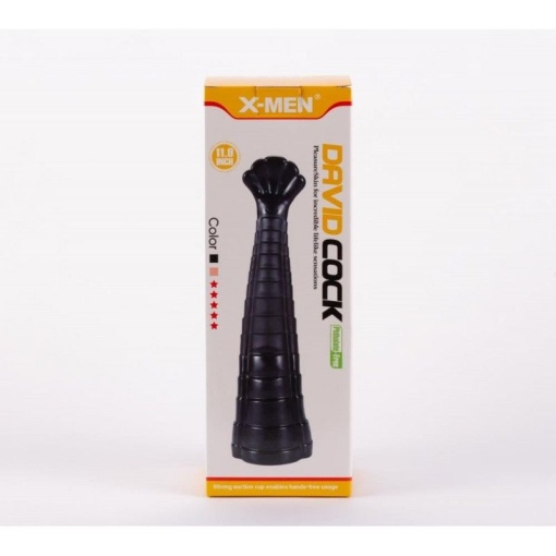 X-MEN David's 11.9" Cock Black II (30cm) - Img 3