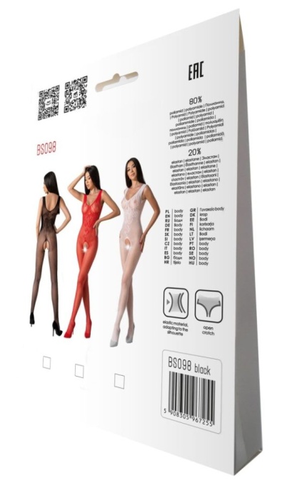 Catsuit Passion BS098 black - S/L - Img 3