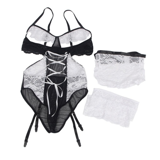 Costum de cameristă tip body, mărime L/XL Subblime - Img 3