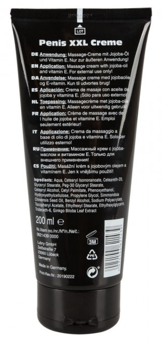 Crema stimulatoare PENIS XXL CREME 200 ML - Img 2