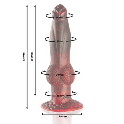 Dildo cu telecomanda miscare sus jos Epic Prometheus Titan in Flames - Img 2
