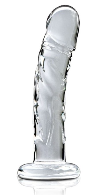 Dildo din sticla suflata manual Glass Dildo No. 62 (18cm)