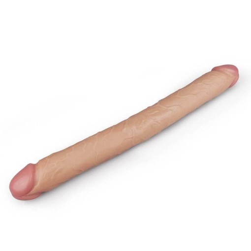 Dildo dublu din material moale si flexibil Realistic Ultra Double Dildo 45cm - Img 2
