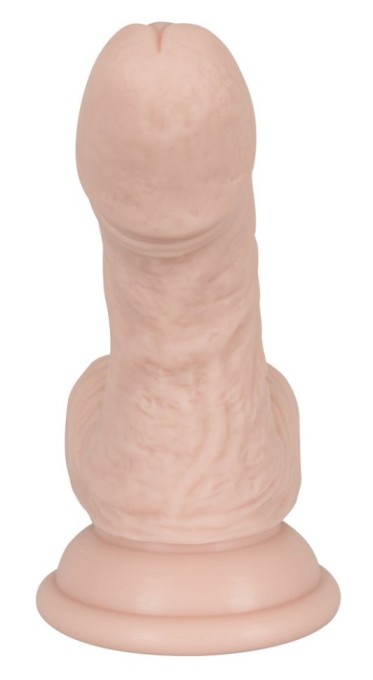 Dildo realist din silicon, flexibil, cu ventuza Mini Silicone Dildo