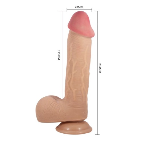Dildo Realist Sliding Skin 9.2" Flesh I - Img 3