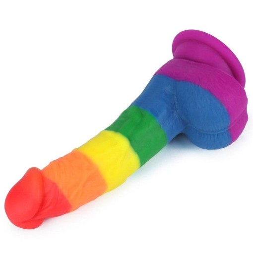 Dildo realistic Pride din silicon compatibil strap-on 8'' Prider Dildo (20.5cm)