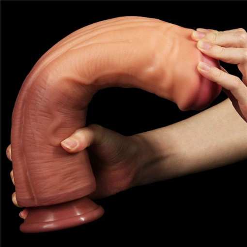 Dildo special sub forma de dildo horse Dual layered Platinum Silicone Cock (30cmx 7.5cm) - Img 2