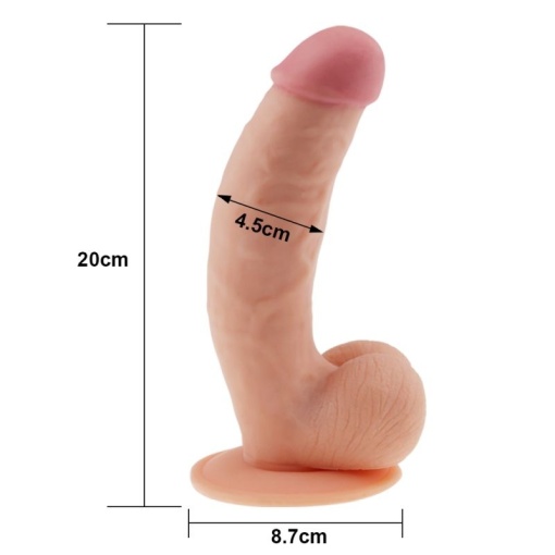 Dildo ultra realist din material super moale si super flexibil The Ultra Soft Dude 20cm - Img 3