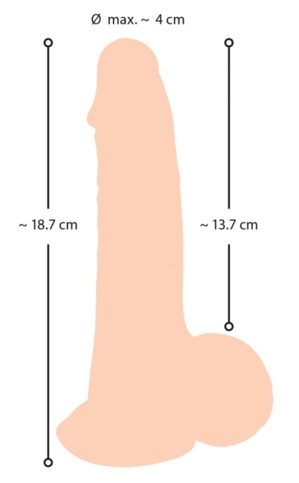 Dildo with movable Skin (18.7 cm) - Img 3