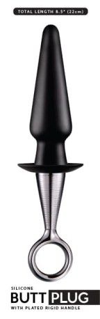Dop anal flexibil cu 4 bile 5" SILICONE BUTT PLUG I (22cm) - Img 2