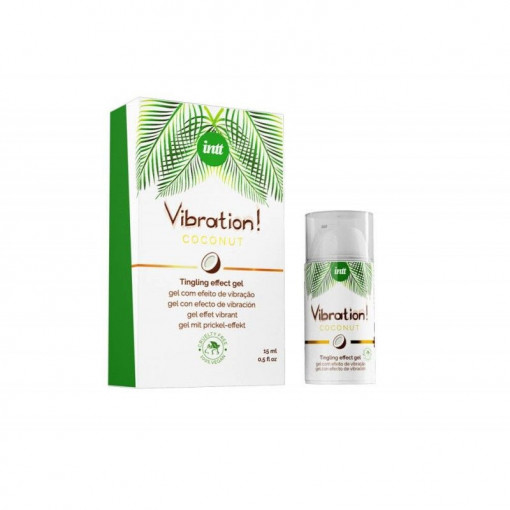 Gel stimulant VIBRATION COCONUT VEGAN AIRLESS BOTTLE 15ML + BOX - Img 2