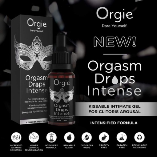 Gel stimulare clitoris Orgasm Drops Intense, 30 ml, Orgie - Img 2