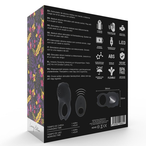 Inel penis cu telecomanda 10 moduri de vibratie Mia Colosseo - Img 3