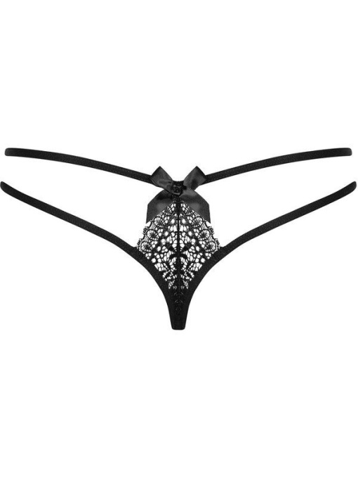 Intensa double thong Obsessive, black - S/M - Img 3