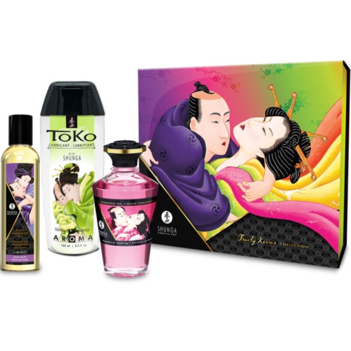 Kit masaj erotic pentru cupluri Shunga - Fruity Kisses Collection Kit - Img 6