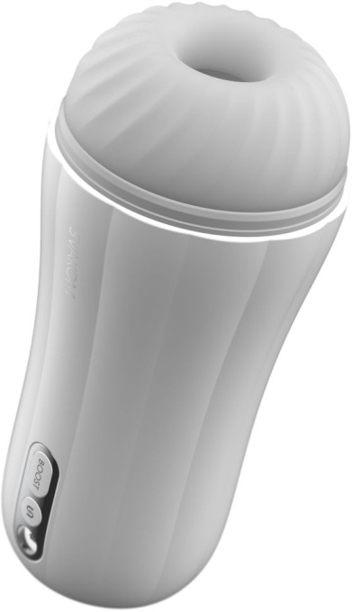 Masturbator cu 5 modele diferite de vibrații Svakom Robin White 19cm - Img 4