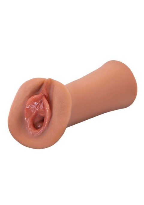 Masturbator forma de vagin si autolubrifiere Wet Pussies - Juicy Snatch, Caramel skin - Img 2