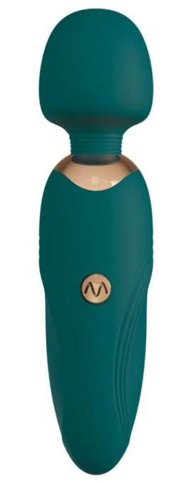 Mini bagheta de masaj cu vibratii Petite Wand Green - Img 2