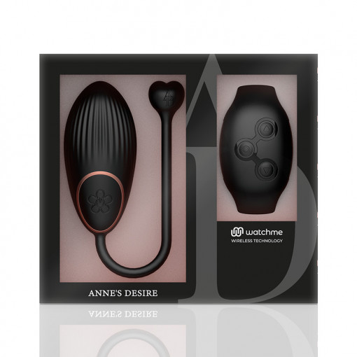 Ou vibrator inteligent cu telecomanda ANNE'S DESIRE - WATCHME BLACK - Img 5