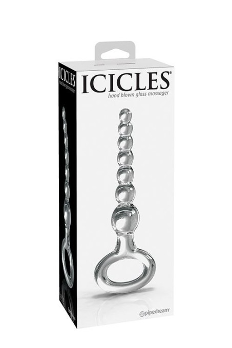 Plug anal elegant din sticla ICICLES NO 67 - Img 5