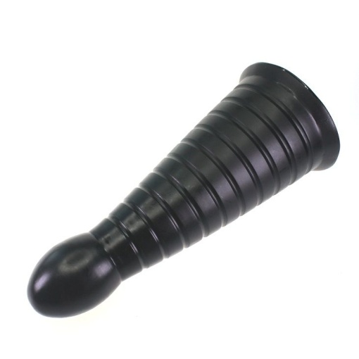 Plug anal X-MEN 10 inch Huge Anal Plug Black 25cm x 9cm - Img 3