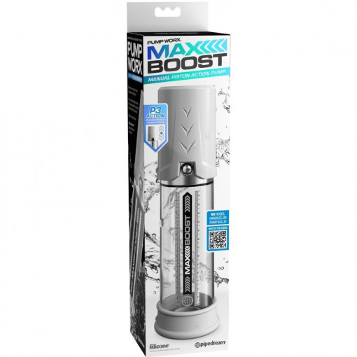 Pompa pentru penis Max Boost Pump Worx Max Boost, White - Img 7