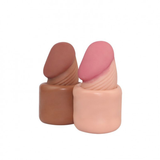Prelungitor penis Pleasure X-Tender Penis Sleeve 2- Mulatru 17cm - Img 3