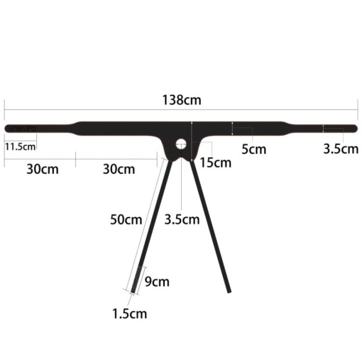 Strap-on cu ham si curea reglabile, prevazut cu un vibrator realist Vibrating Easy Strapon Set 7.5'' Black (19cm) - Img 8