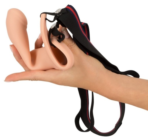 Strap-on de mici dimensiuni din silicon Silicone Strap-on 16cm - Img 5