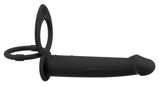 Vibrator anal din silicon cu inel pentru penis RC double fucker (13,1 cm) - Img 4