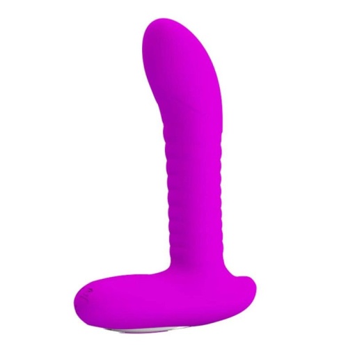 Vibrator anal din silicon Pretty Love Merlin Purple (15.9cm) - Img 2