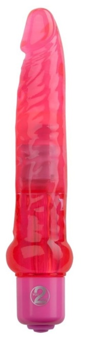 Vibrator anal flexibil 7 moduri de vibratie Jelly Anal, pink (17,5 cm) - Img 2