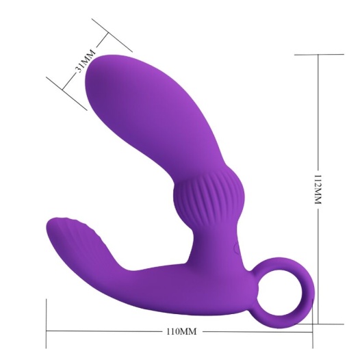 Vibrator anal si stimulator prostata Pretty Love Cayla Anal Lila - Img 6