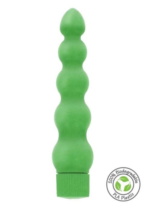 Vibrator biodegradabil Eco Vibrator, Green (18.5cm) - Img 6