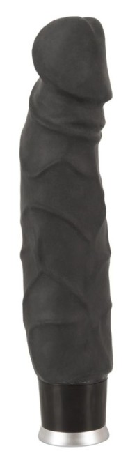Vibrator clasic realist, flexibil, cu 8 moduri de vibratie Big Vibe, black (23 cm) - Img 5