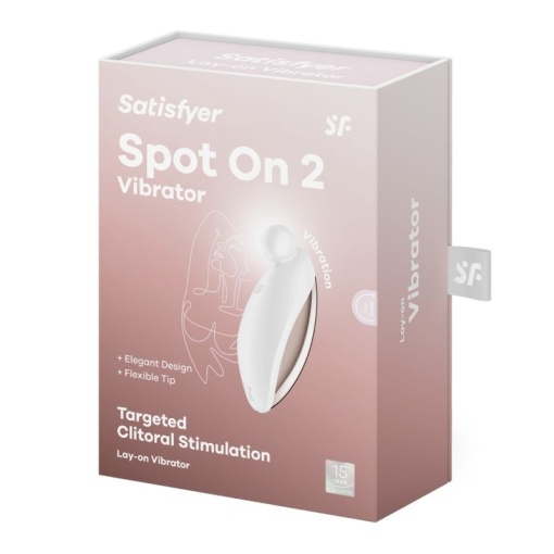 Vibrator Compact Satisfyer Spot On 2 -pentru Stimularea Clitoridiană culoare Alb - Img 6