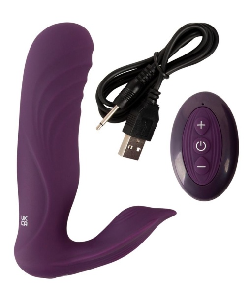 Vibrator cu miscare sus jos, 10 moduri de vibratie cu telecomanda Javida RC Shaking Panty Vibe - Img 3