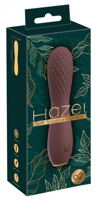 Vibrator cu texturi stimulatoare Mic Hazel 02 (14cm) - Reincarcabil - Img 2