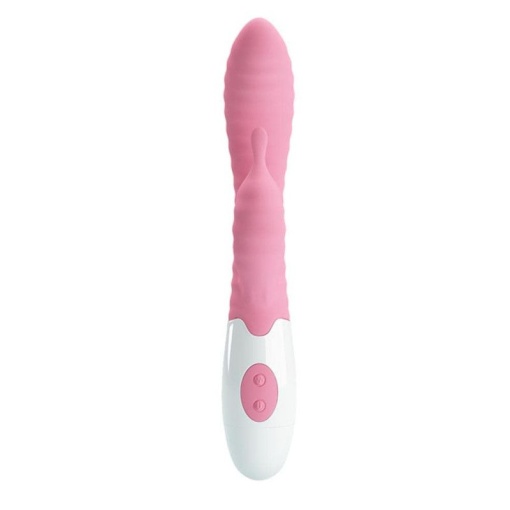 Vibrator din silicon cu 30 de functii de vibratie Pretty Love Pete Pink 20cm - Img 3