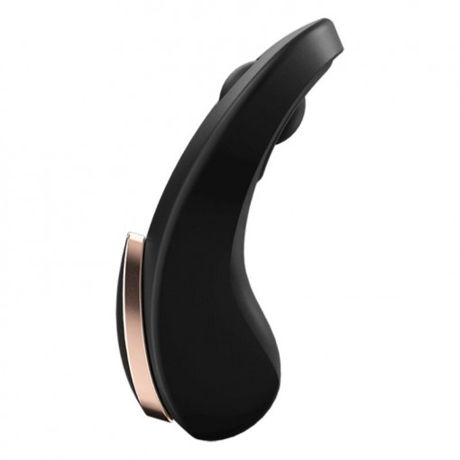 Vibrator din silicon pentru chiloti cu telecomanda Satisfyer Little Secret Black (8.5cm) - Img 3