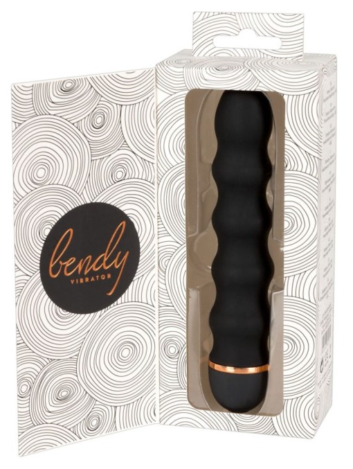 Vibrator flexibil cu textura moale Bendy Wavy Vibrator (17 cm) - Img 2
