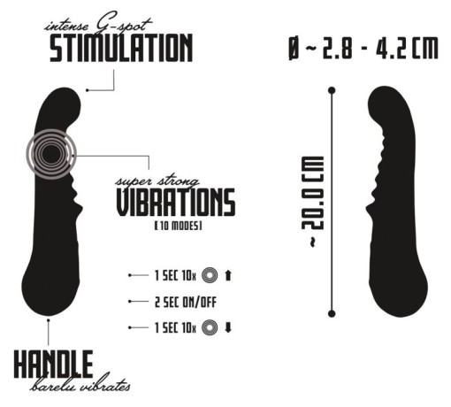 Vibrator flexibil pentru punctul G G-Spot Vibrator (20 cm) - Img 5